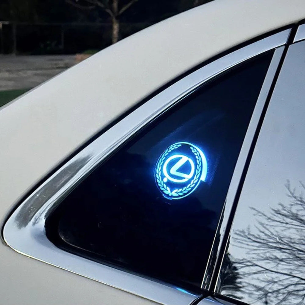 Rechargeable LED Car Logo – Neon Light Effect