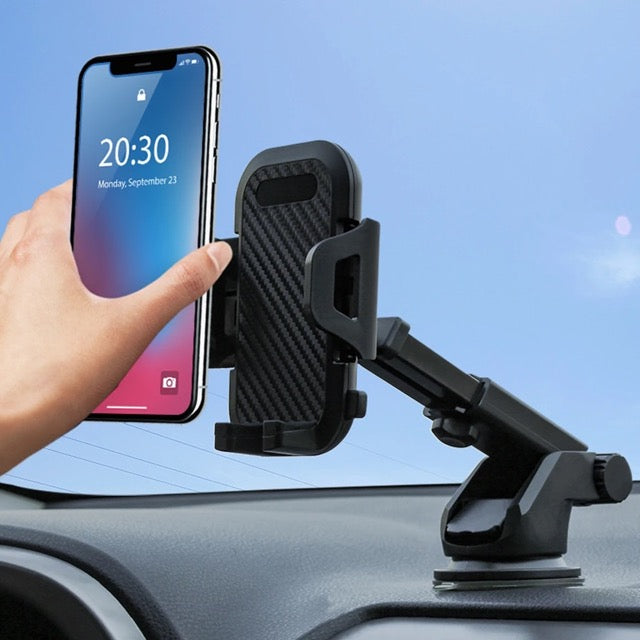 Soporte de teléfono para coche con ventosa + Accesorio de ventilación libre