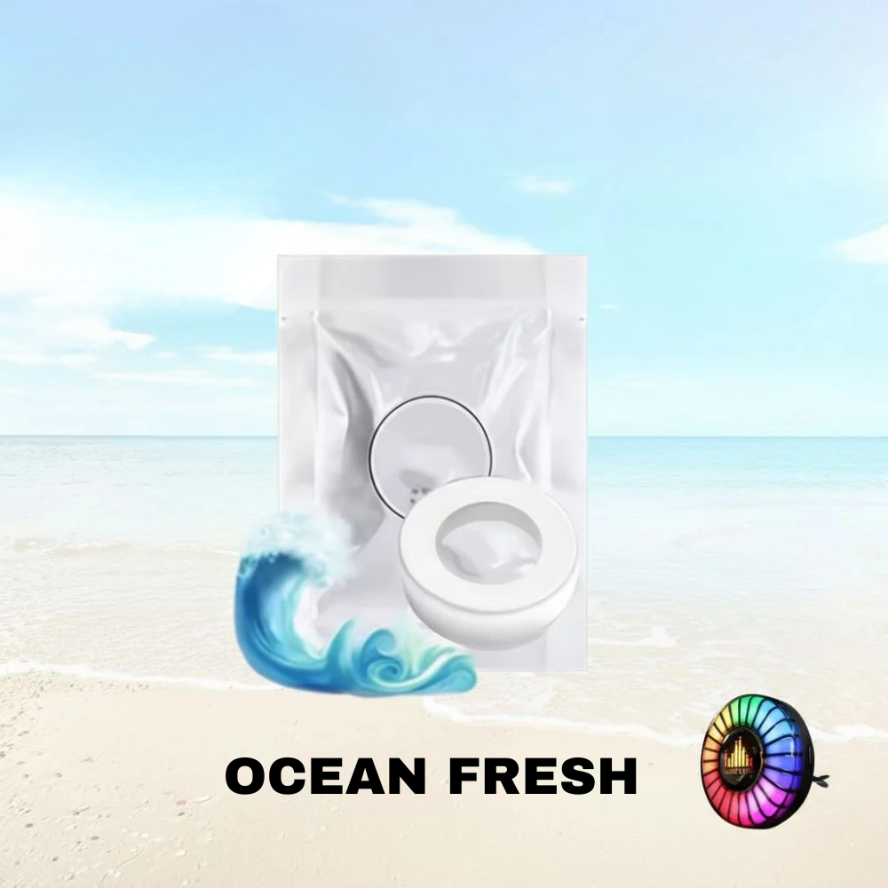 Ritmo musicale Luce LED per auto con logo (con diffusore di aromi)