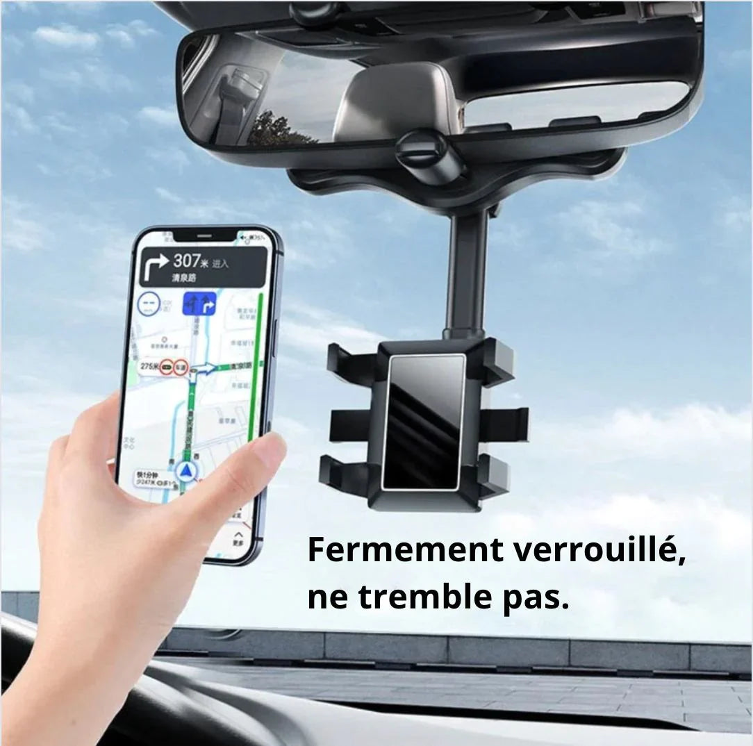 Tacaíocht Téléphone Doirt Rétroviseur de Voiture